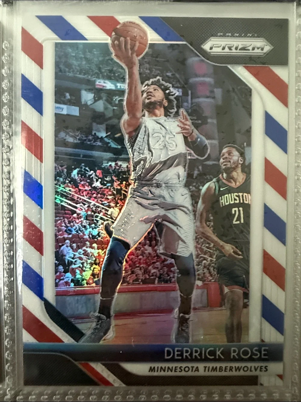 Derrick Rose Minnesota Timberwolves Basketball Trading Card - Holographic